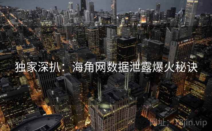 独家深扒：海角网数据泄露爆火秘诀