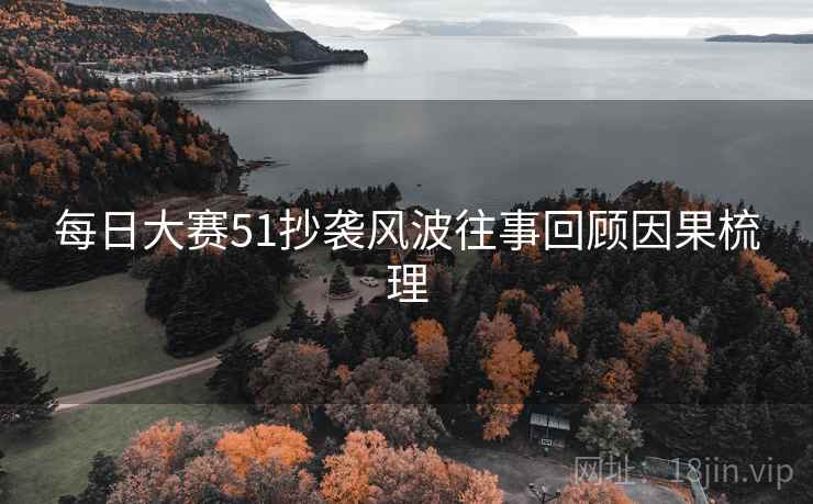 每日大赛51抄袭风波往事回顾因果梳理