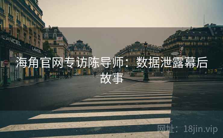 海角官网专访陈导师：数据泄露幕后故事